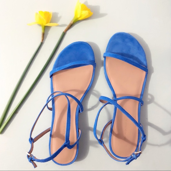 Banana Republic Shoes - NIB Banana Republic Blue Stipe Talia Sandals Size8